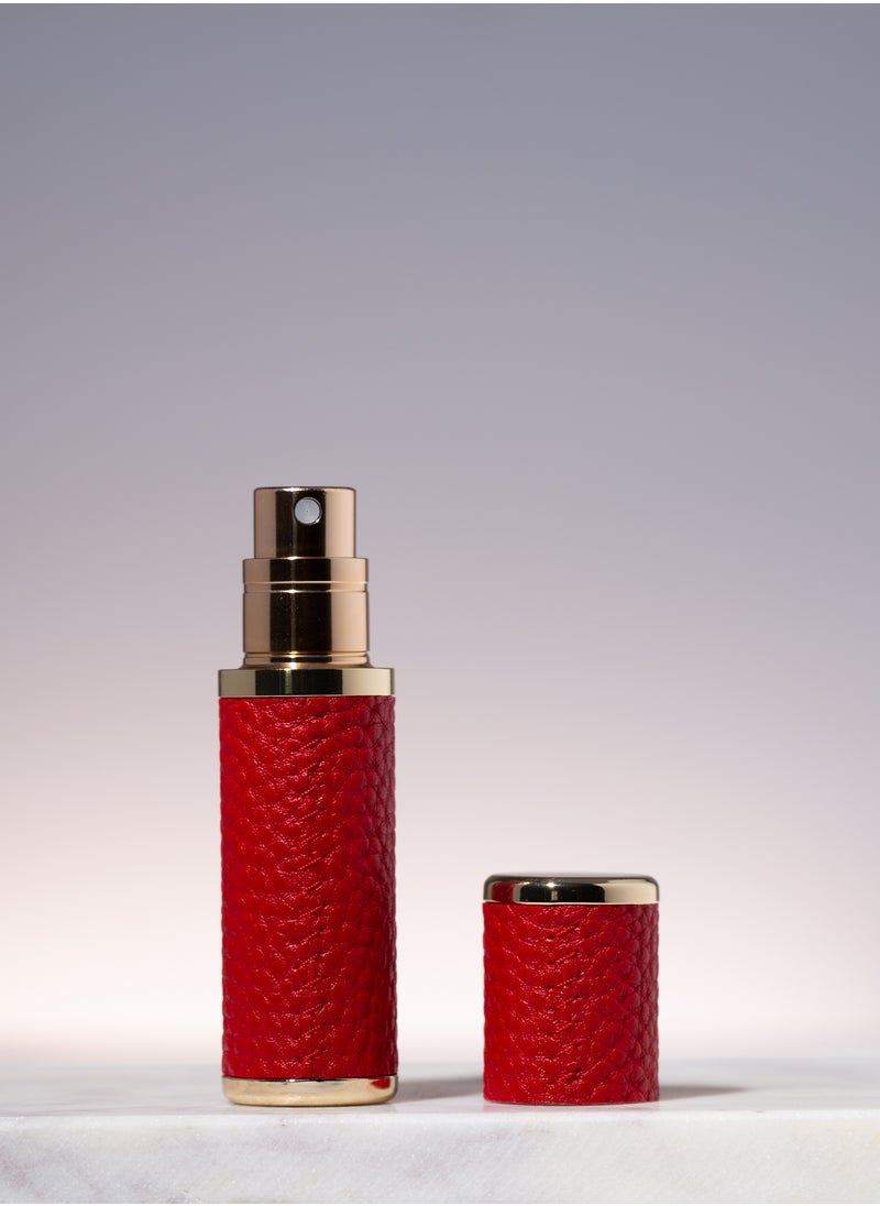 General 5ml Empty Refillable Leather Perfume Bottle (RED color)  - Image 2