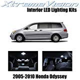 إضاءة LED داخلية XtremeVision لهوندا أوديسي 2005-2010 مجموعة 11 قطعة بيضاء نقية مع أداة تركيب