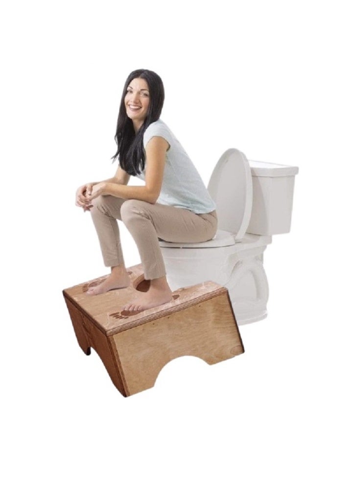شمس مسند قدم صحى لعمل الوضعية المثالية للقولون لانة يدعم الجهاز الهضمى ويساعد على الاخراج الطبيعى ومتعدد الاستخدام ((من الخشب الطبيعى )) - Image 5