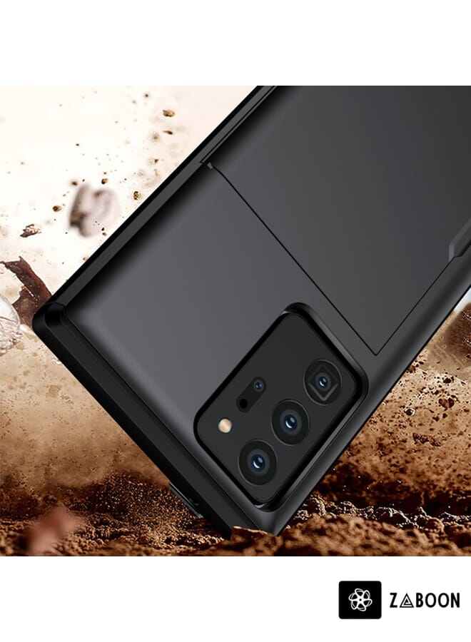 Zaboon Protective Case Cover For Samsung Note20 Ultra Shockproof Rugged Armor Protective Case with Card Slot - Image 5