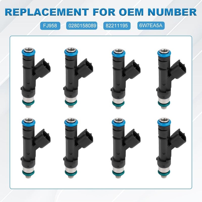 JDMON Fuel Injectors for Ford Crown Victoria, Lincoln Town Car, Mercury Grand Marquis 4.6L V8 (2006-2011) - Image 3
