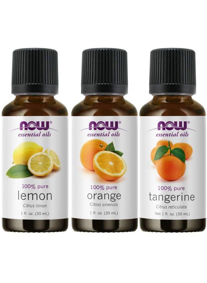 Now Foods 3-Pack Variety of Now Essential Oils: Citrus Blend - Orange, Tangerine, Lemon  - Image 1