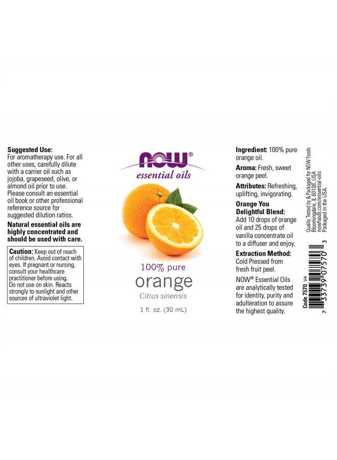 Now Foods 3-Pack Variety of Now Essential Oils: Citrus Blend - Orange, Tangerine, Lemon  - Image 5