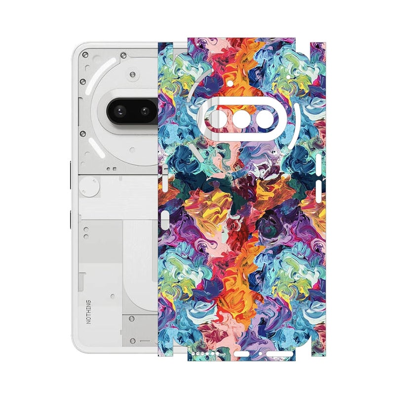 90STETHIX ملصق جلد الهاتف المحمول | متوافق مع هاتف ناثينغ 3A | مقاوم للخدوش بلمسة نهائية غير لامعة | تغطية كاملة لجميع الجوانب وحماية الكاميرا (تصميم-1) (200) - Image 1