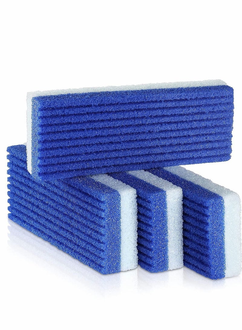 Y&D Pumice Stone for Feet 2 in 1, 4 Pack Foot Scrubber & Callus Remover Pedicure Salon Use, Double-sided Design Blue  - Image 1