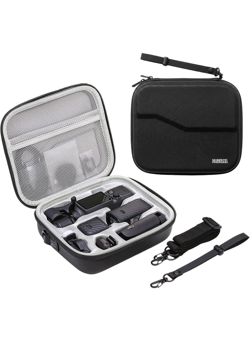 epicarma Carrying Case for DJI Osmo Pocket 4, Hard Shell Protective Storage Bag, Portable Travel Case for Osmo Pocket 4 Creator Combo & Camera Accessories, Wrist Strap & Carabiner - Image 1