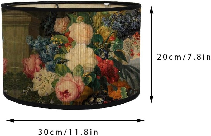 Retro bamboo E27 pattern lantern shade (suitable for chandeliers, desk lamps, floor lamps) - Image 1