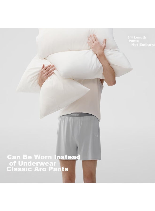 Bananain Men's Loose Breathable Home Sleep Pants Anti-pinch Square Shorts - Image 5