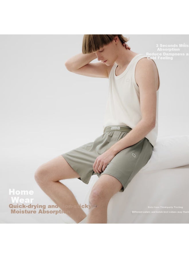 Bananain Men's Loose Breathable Home Sleep Pants Anti-pinch Square Shorts - Image 4