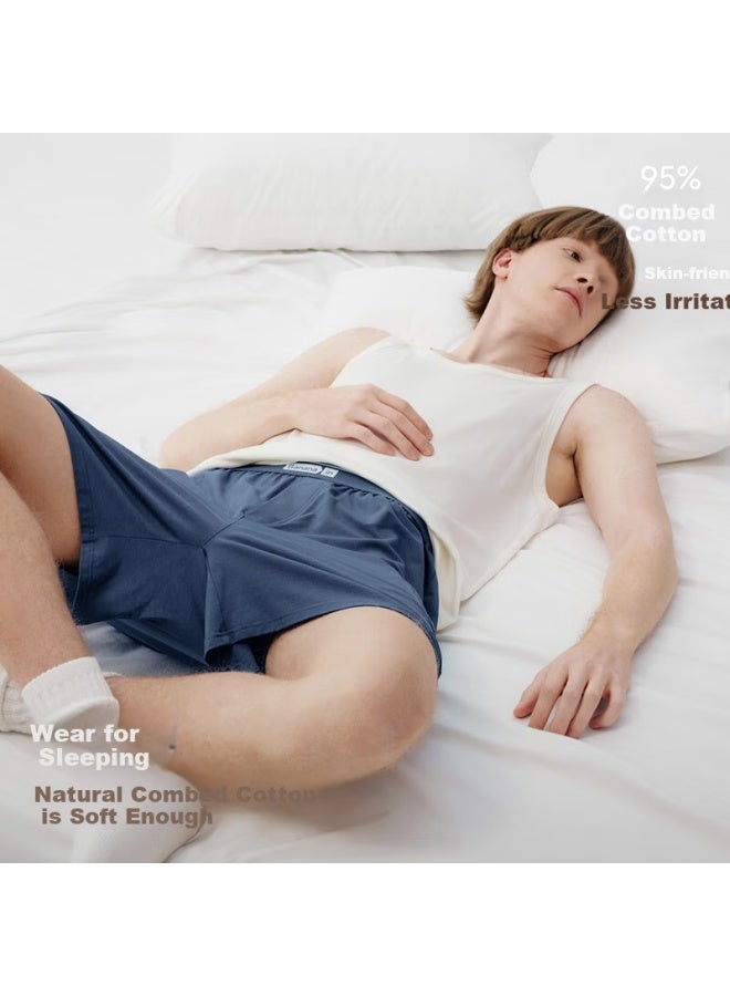 Bananain Men's Loose Breathable Home Sleep Pants Anti-pinch Square Shorts - Image 3