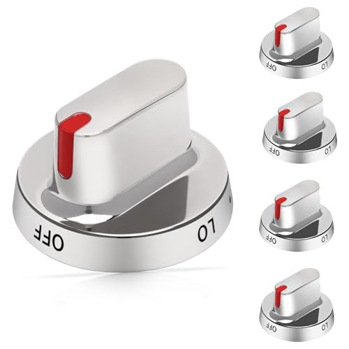 Monkemon Upgraded 5pcs DG64-00472A / DG64-00347A Stove knobs Compatible with Samsung Gas Range Knobs DG64-00473A,DG64-00347B Stove knob, Replaces FX710bgs, NX58F5500SS, FX510BGS, FX510BGS, NX58F5300SS - Image 1