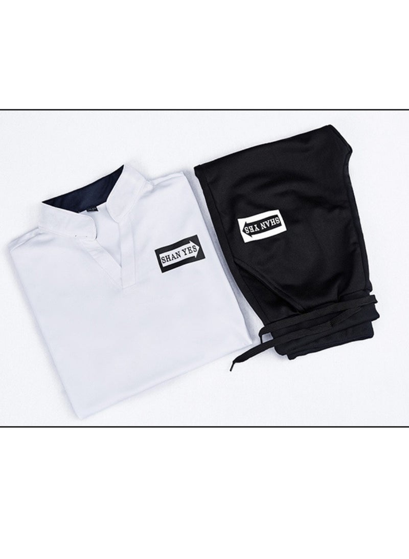 KUYING Summer Men's Short Sleeved Shorts Sports Suit - Image 3