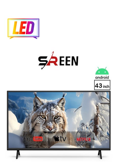Smart Screen 43 Inches - FHD - LED - Android Operating System - Without Frame - SRET-43S1