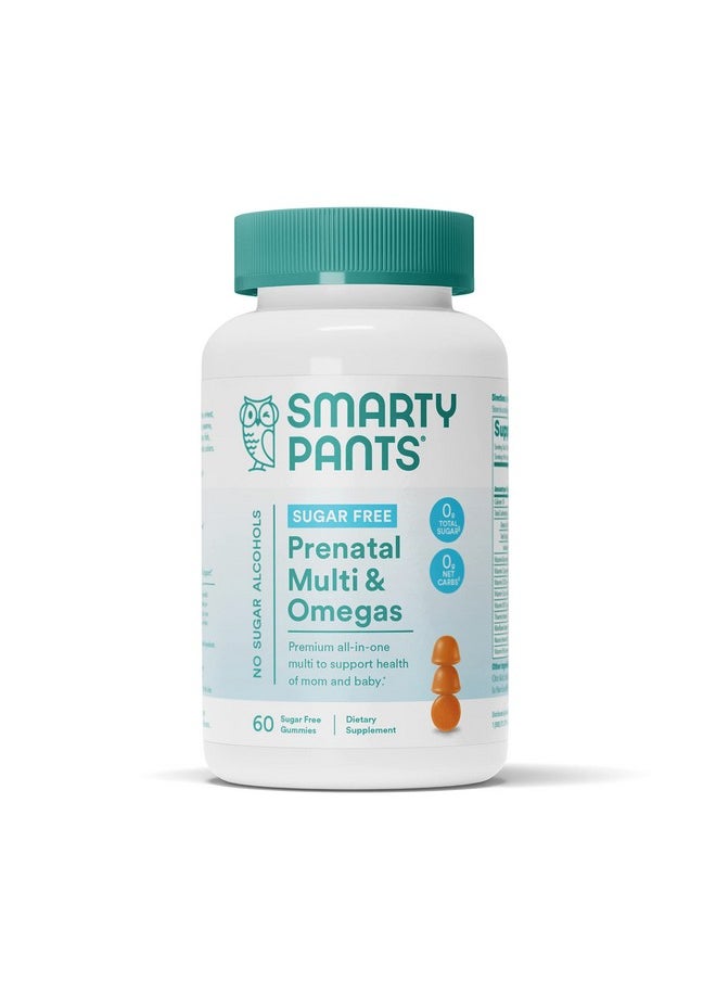 SmartyPants - Prenatal Vitamins For Women Sugar Free Gummies With Vitamin C D3 Zinc & Folate Omega 3 Ala From Flax Seed Oil Erythritol Free No Sugar Alcohols (60 Gummies) 20 Day Supply - Image 1