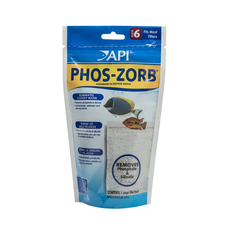 API PHOS-ZORB SIZE 6 Aquarium Canister Filter Filtration Pouch 1-Count Bag (109A) - Image 1