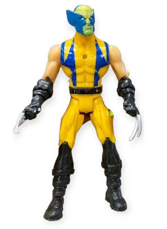 MARVEL Super Hero Wolverine Action Figure, Classic X-Men, Movable Arm & Leg Joints, Gift for Wolverine Fans - Image 1