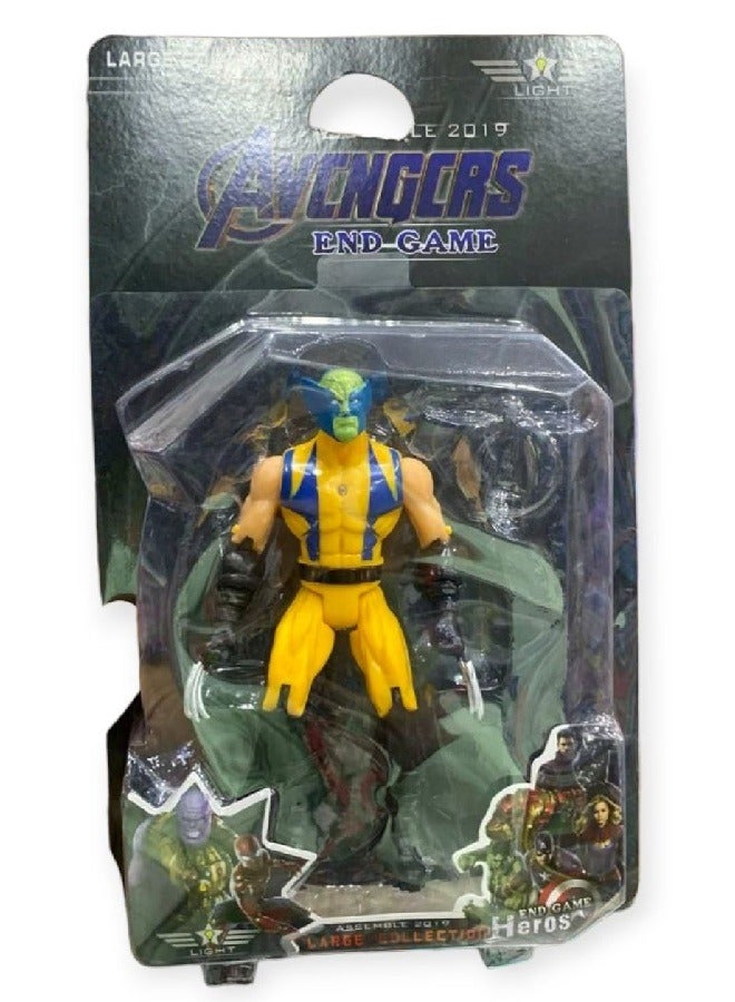 MARVEL Super Hero Wolverine Action Figure, Classic X-Men, Movable Arm & Leg Joints, Gift for Wolverine Fans - Image 2