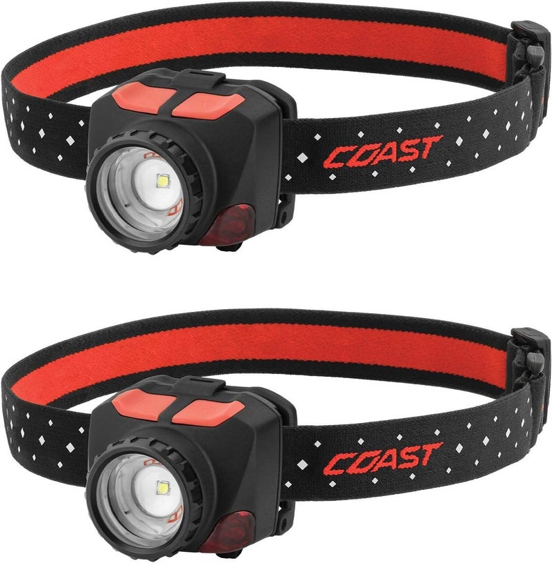 Coast FL84 575 Lumen Dual Color Focusing LED Headlamp 2Pack - Image 1