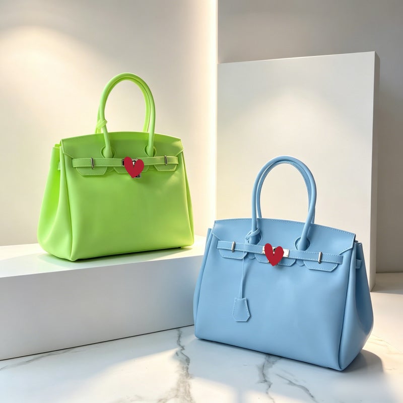 Minimalist kiikii Jelly Tote Bag 2026 New Large Capacity Travel Commuter Handbag - Image 1