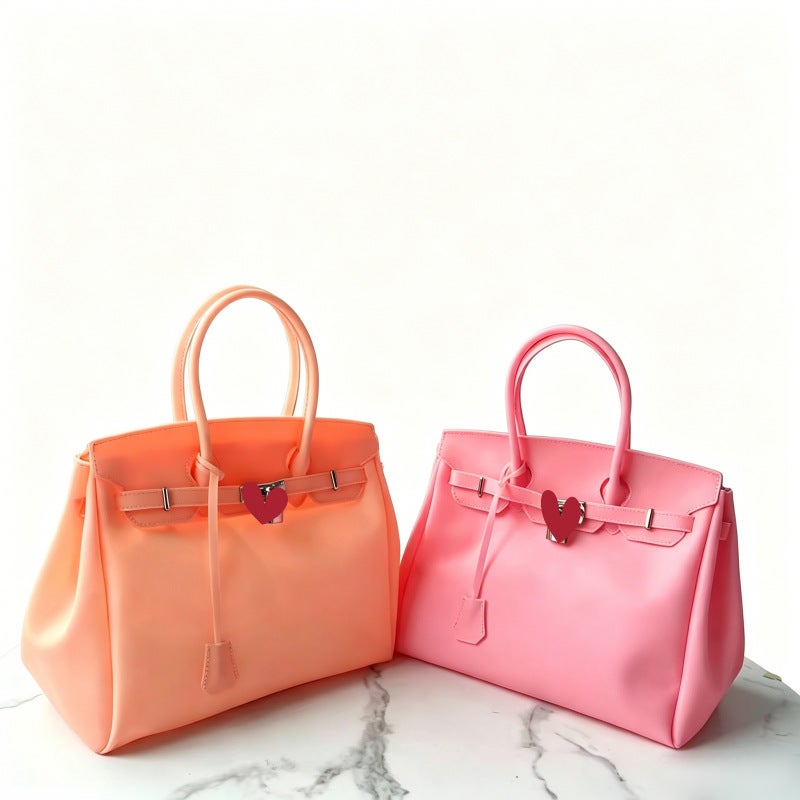 Minimalist kiikii Jelly Tote Bag 2026 New Large Capacity Travel Commuter Handbag - Image 4