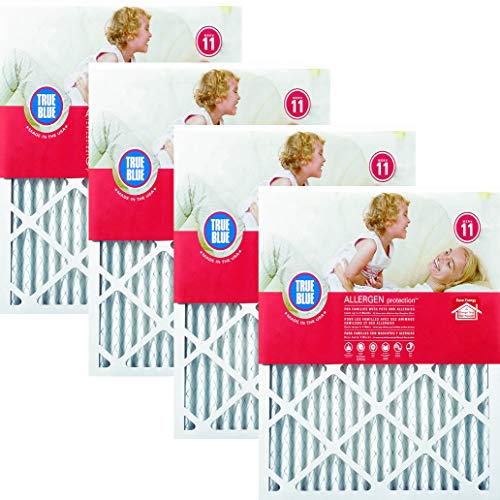 True Blue 14x20x1 MERV 11 Allergen Air Filter (4-Pack) | Electrostatic Pleated HVAC Furnace Air Filter | Replacement Filter for Home Use | Made in USA - Image 2