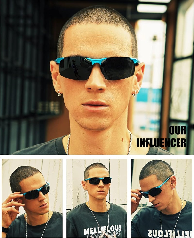 Duco Mens Sports Polarized Sunglasses UV Protection Sunglasses for Men 8177s - Image 2