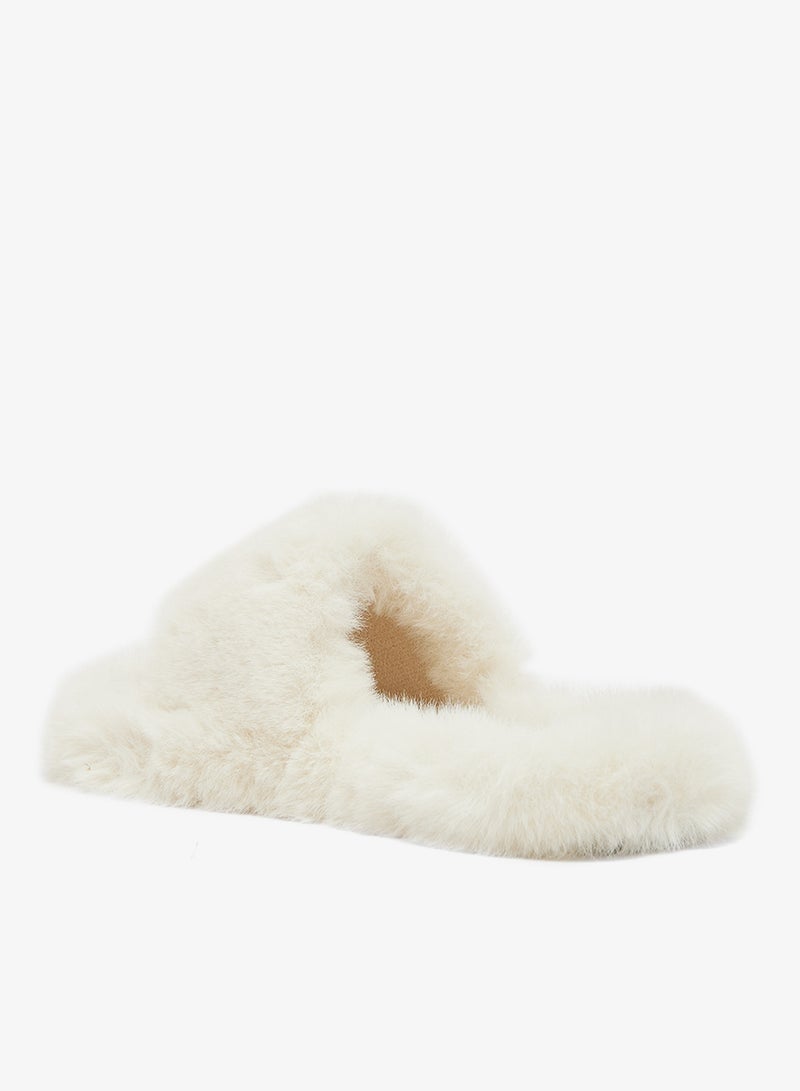 جينجر شبشب غرفة نوم فرو صناعي مريح - Image 2