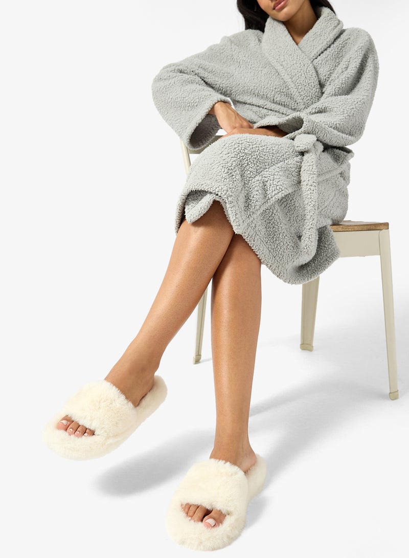 جينجر شبشب غرفة نوم فرو صناعي مريح - Image 5