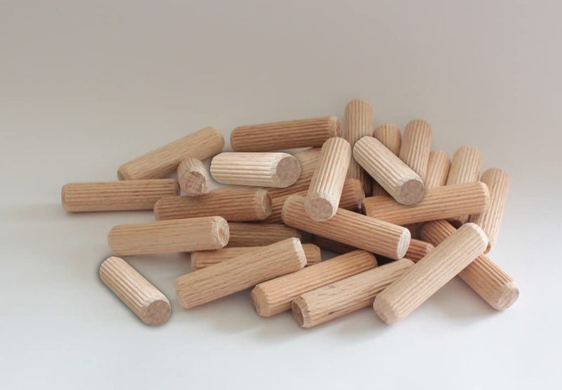 Atesler Wooden Dowels 10 x 40 mm, 100 Pcs, Woody Beige, Natural Finish - Image 1