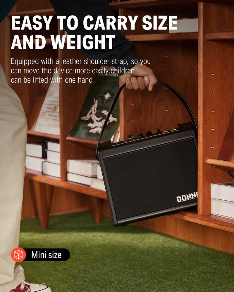 Donner Mini Electric Drum Amp 20W, Wireless Electronic Drum Amplifier Keyboard Speaker DDA-20 Protable for Home Practice - Image 3