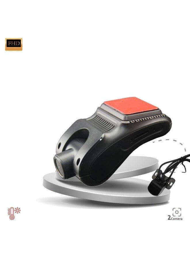 Roadmaster RM-D208 Dash Cam: Dual live camera, FHD quality, ADAS sensor - Image 1