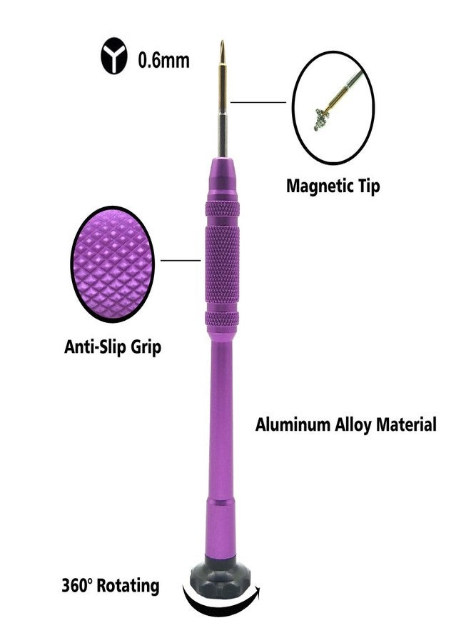 EMiEN 0.6mm Y Shape Tip Tri-point Tri Wing Magnetic Screwdriver for iPhone 7,iPhone 7 Plus,iPhone 8,iPhone 8 Plus,iPhone X,iPhone XS,iPhone XS Max,iPhone XR,iPhone 11,iPhone 12 Apple Watch Repair - Image 2