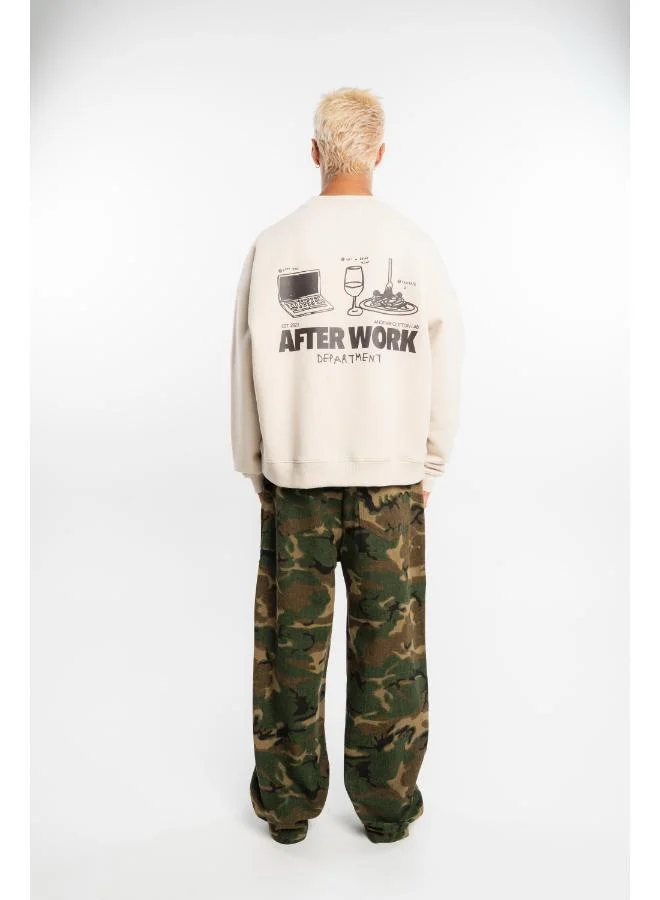 Another Cotton Lab Camo Pattern Straight Fit Jeans