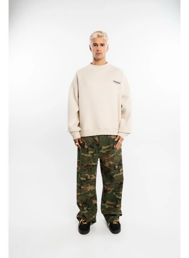 Another Cotton Lab  Camo Pattern Straight Fit Jeans for Men | Best Price UAE