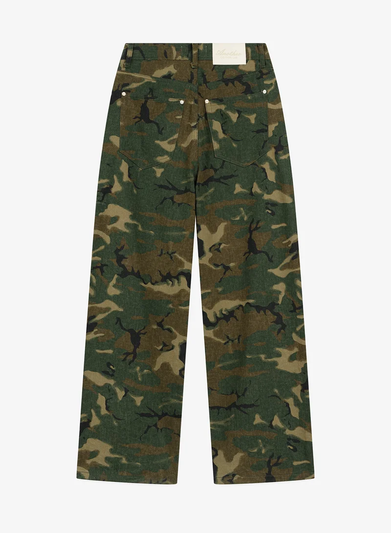 Another Cotton Lab  Camo Pattern Straight Fit Jeans for Men | Best Price UAE