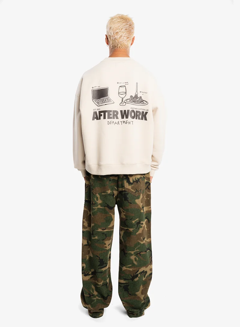 Another Cotton Lab Camo Pattern Straight Fit Jeans