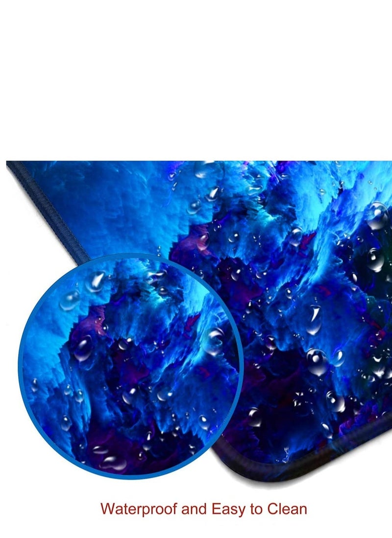 Large Mouse Pad, Big Gaming Mouse Pad with Stitched Edges, Waterproof and Non-Slip Desk Mat, XXL Extended Keyboard Pad for Home Office Accessories (31.5x11.8inch, Dazzling Galaxy) - Image 4