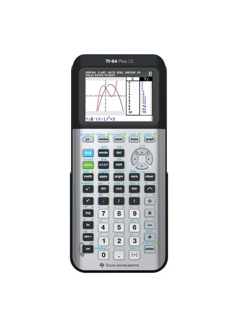 Texas Instruments TI-84 Plus CE Python Color Graphing Calculator, Galaxy Gray (Metallic)