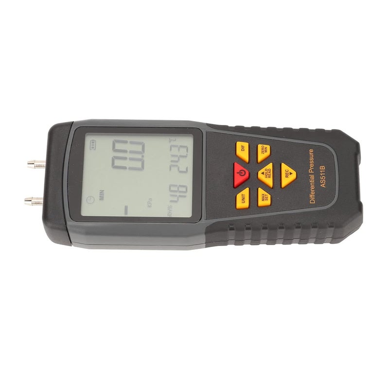 Differential Pressure Gauge Handheld Digital Gas Pressure Tester, LED Backlit Display, Stable Measurement, Multi - Unit Mode Switching, Industrial Use - Image 5