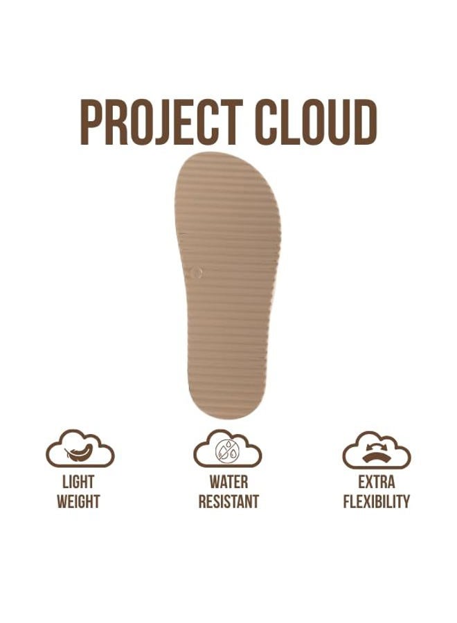 Project Cloud Platform Sandals Women - Plush & Soft Insole Wedge Slides for Women Footwear - Beach Essential Wedge Sandals for Women 2026 (Softy), Beige, 5.5 - Image 5