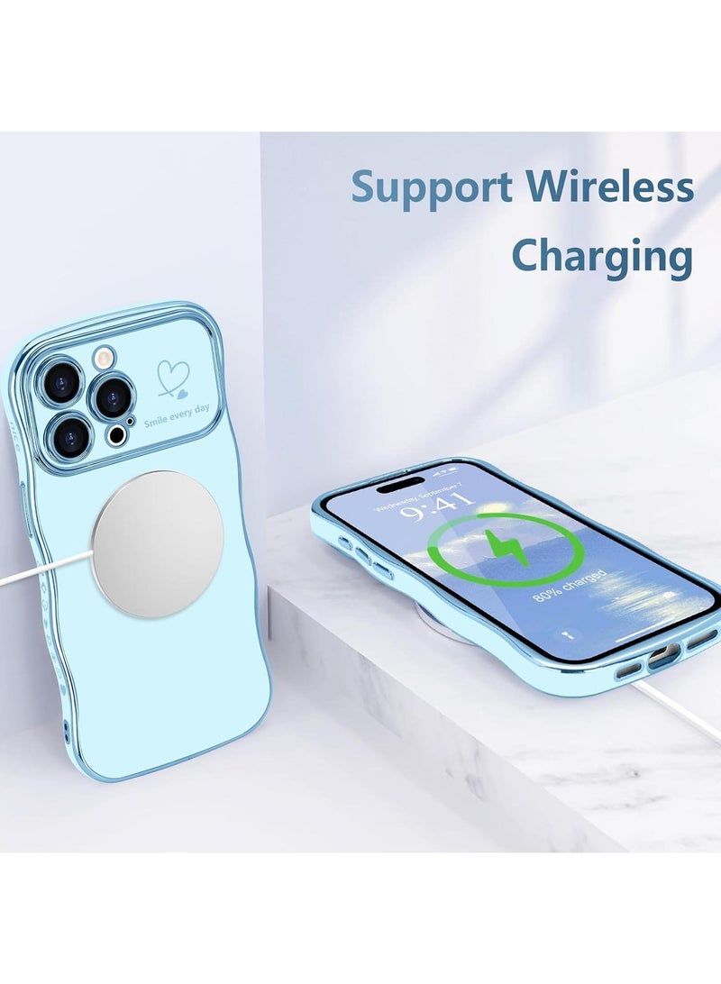 Y&D Suitable For Iphone 12 Pro Electroplated Love Large Window Wave Drop Resistant Phone Case - Image 3