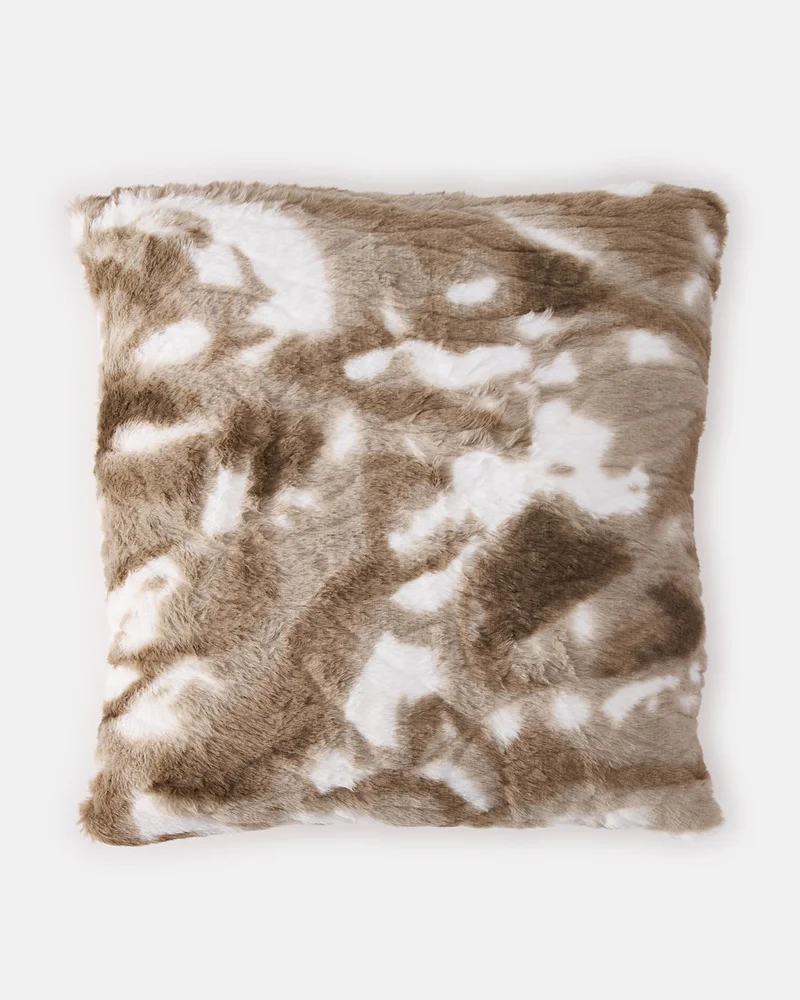 REDTAG Brown Fur Cushion