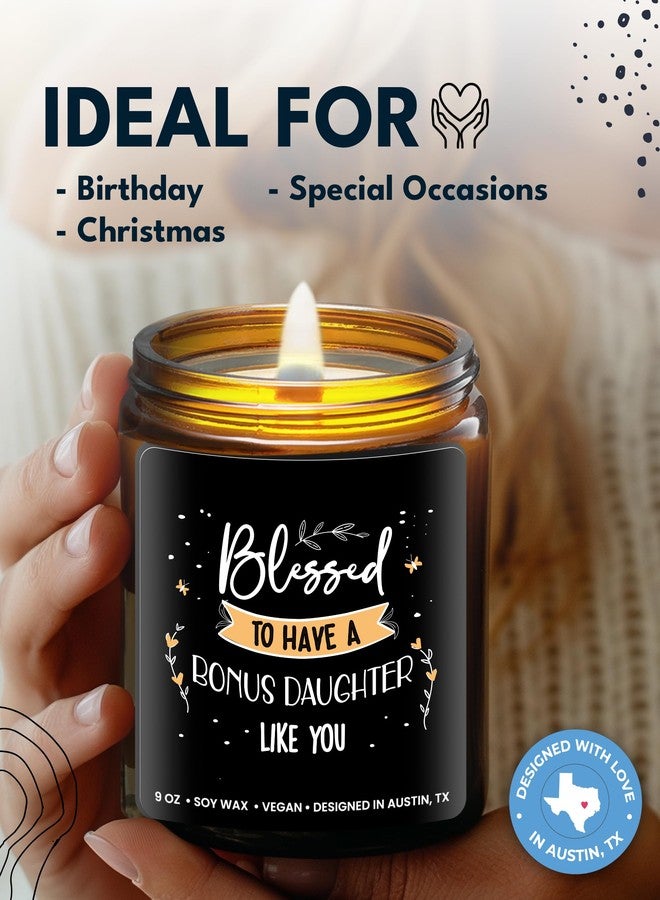 Rosa Vila Bonus Daughter Candle, Bonus Daughter Gifts from Stepmom, Stepdaughter Gifts for Mother's Day, Birthday Gift for Stepdaughter, Daughter in Law Christmas Presents from Mother in Law, Gift Ready - Image 3