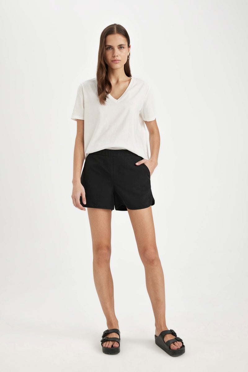 DeFacto Black Woman Regular Fit Swim Shorts Casual - Image 1