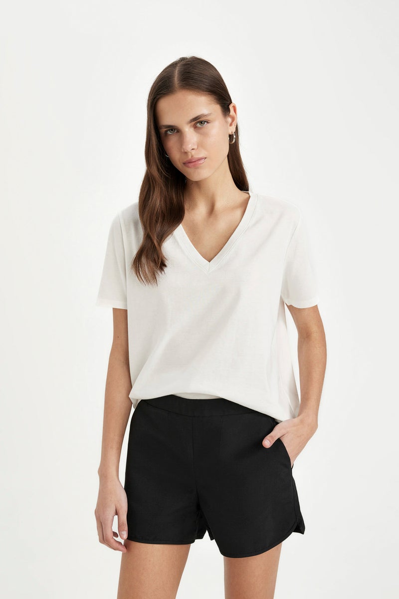 DeFacto Black Woman Regular Fit Swim Shorts Casual - Image 5