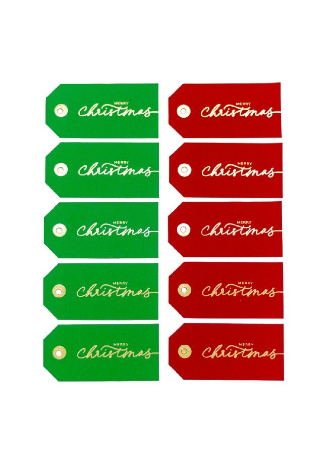 ذا بارتي بوبير بطاقات هدايا عيد ميلاد سعيد باللونين الأحمر والأخضر - Image 3