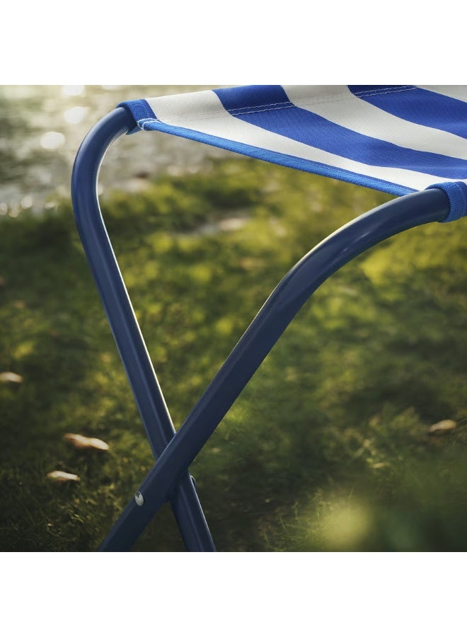 Portable Folding Stool – Lightweight, Space-Saving, Heavy-Duty Travel Seat for Camping, Fishing, Beach, Home & Outdoor Use – Blue - Image 3