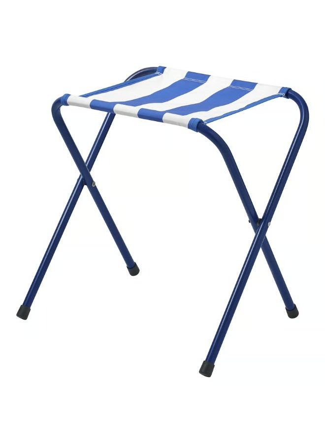 Portable Folding Stool – Lightweight, Space-Saving, Heavy-Duty Travel Seat for Camping, Fishing, Beach, Home & Outdoor Use – Blue - Image 1