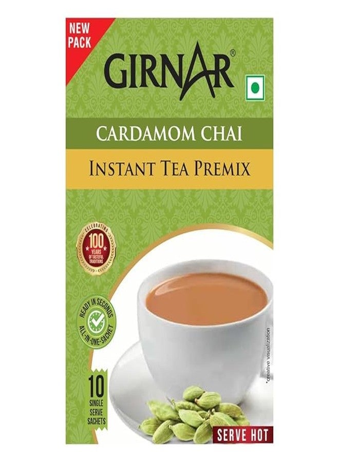 Girnar Cardamom Chai Instant Tea Premix, 10 Single Serve Sachets, Ready to Serve Hot Beverage Mix - Image 5