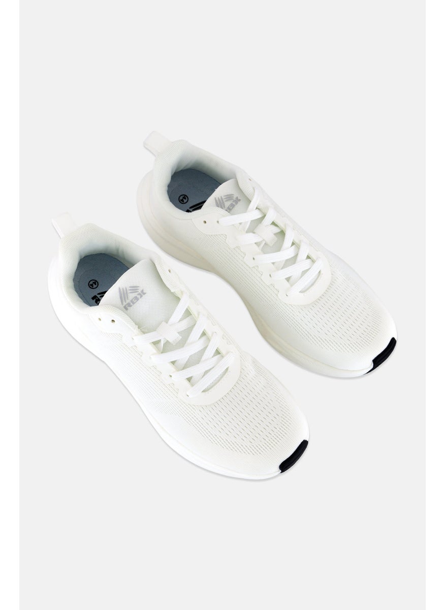 RBX Women Lace Up Brand Logo Outdoor Shoes, White  - Image 3